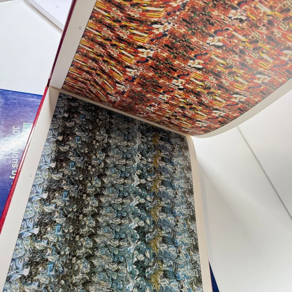 3 Vintage 90s MAGIC EYE 3D Illusion Hardcover Book Lot Disney Magic Eye II 1990